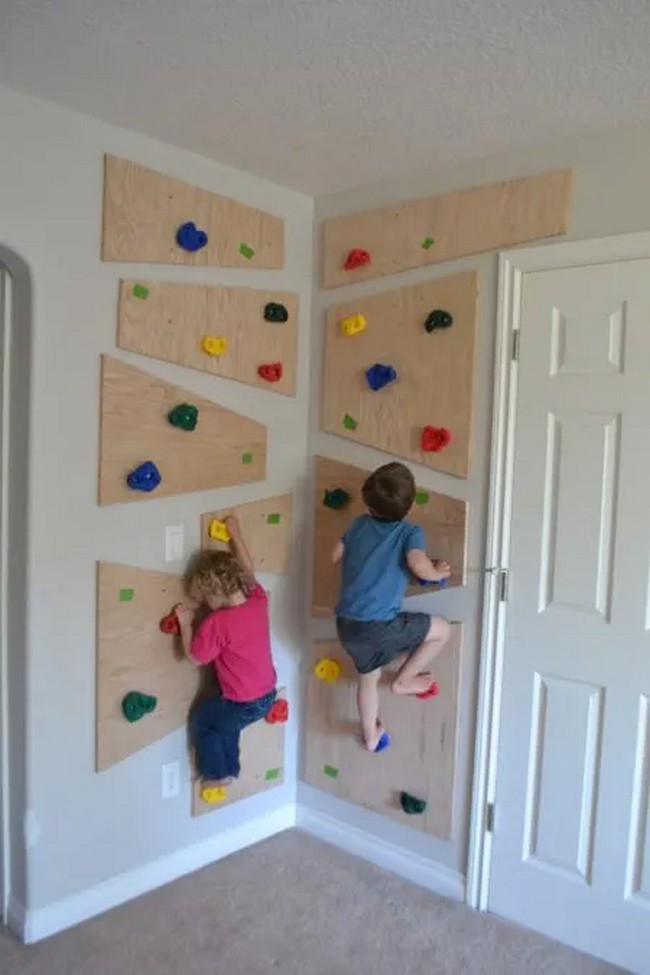 DIY Rock Climbing Wall For Kids 