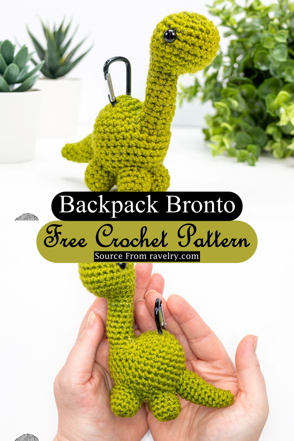 Crochet Dinosaur Backpack