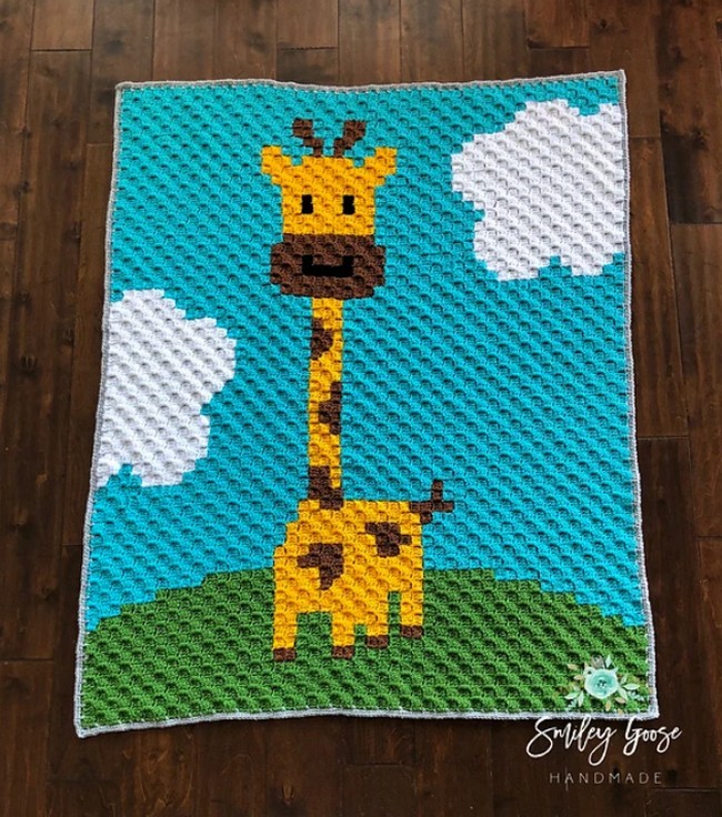 Crochet Giraffe Baby Blanket Pattern Free