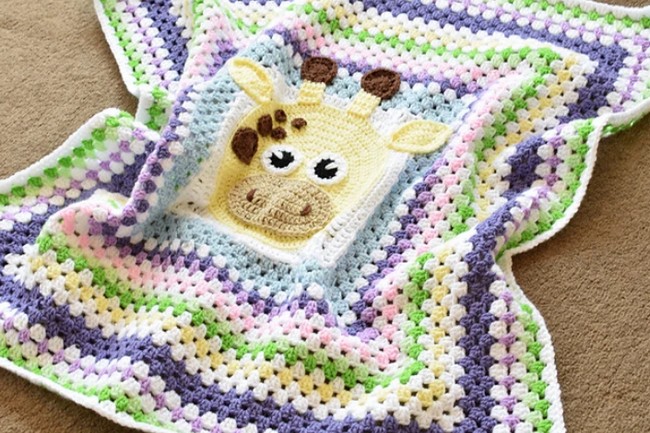 Crochet Giraffe Blanket