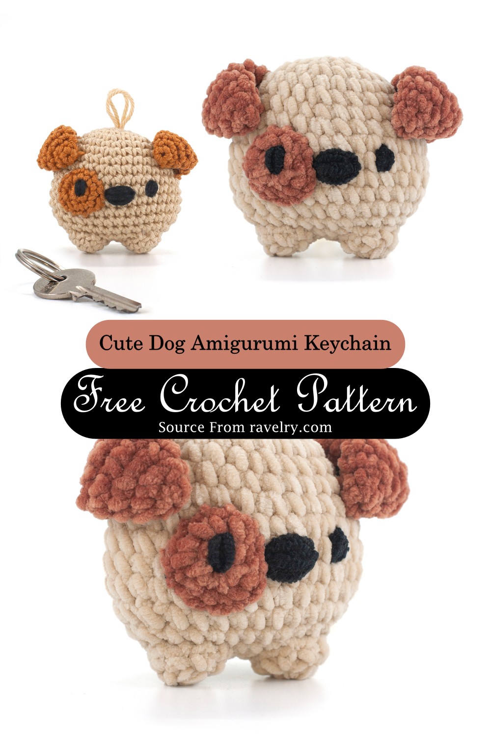 Free Crochet Dog Keychain Pattern
