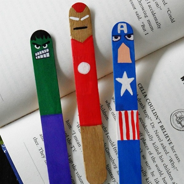 Cute DIY Bookmarks For Kids Avenger Inspired 