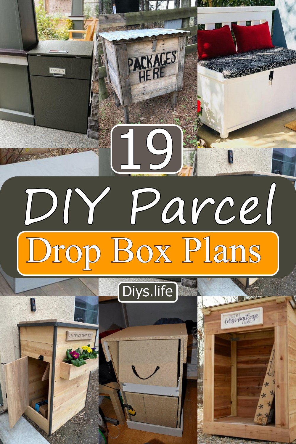 DIY Parcel Drop Box Plan and ideas