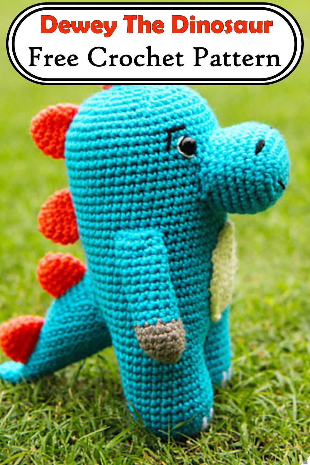 Stuffed Crochet Dinosaur