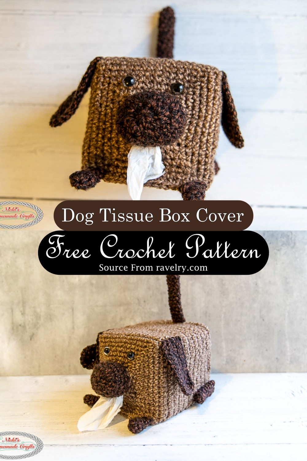 Dog Tissue Box Cover Pattern