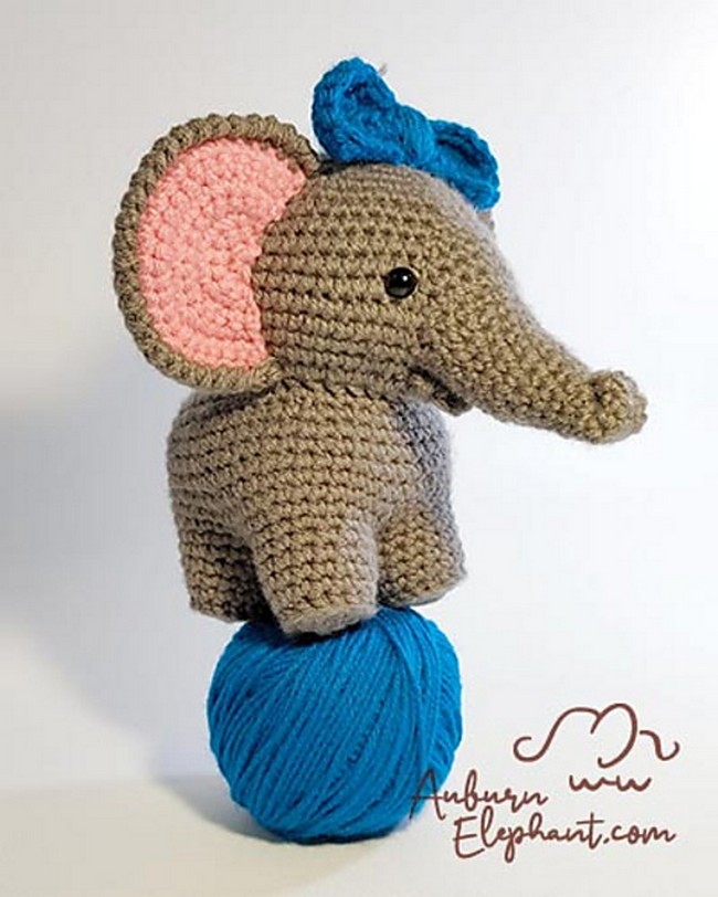 Crochet Elephant Plush