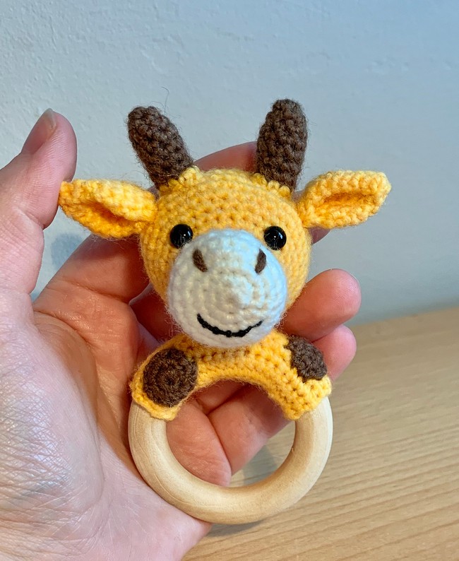 Crochet Giraffe Rattle