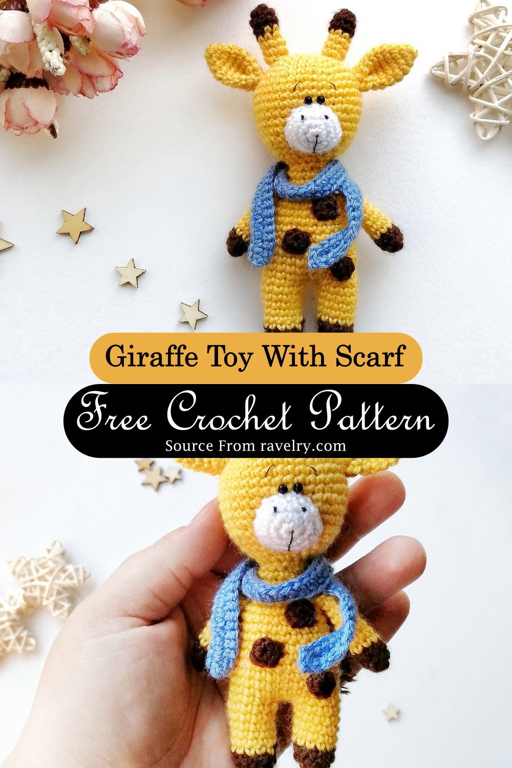 Crochet Giraffe Toy With Scarf