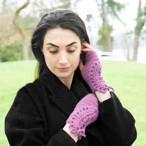 Orchid Mitts Pattern For Ladies