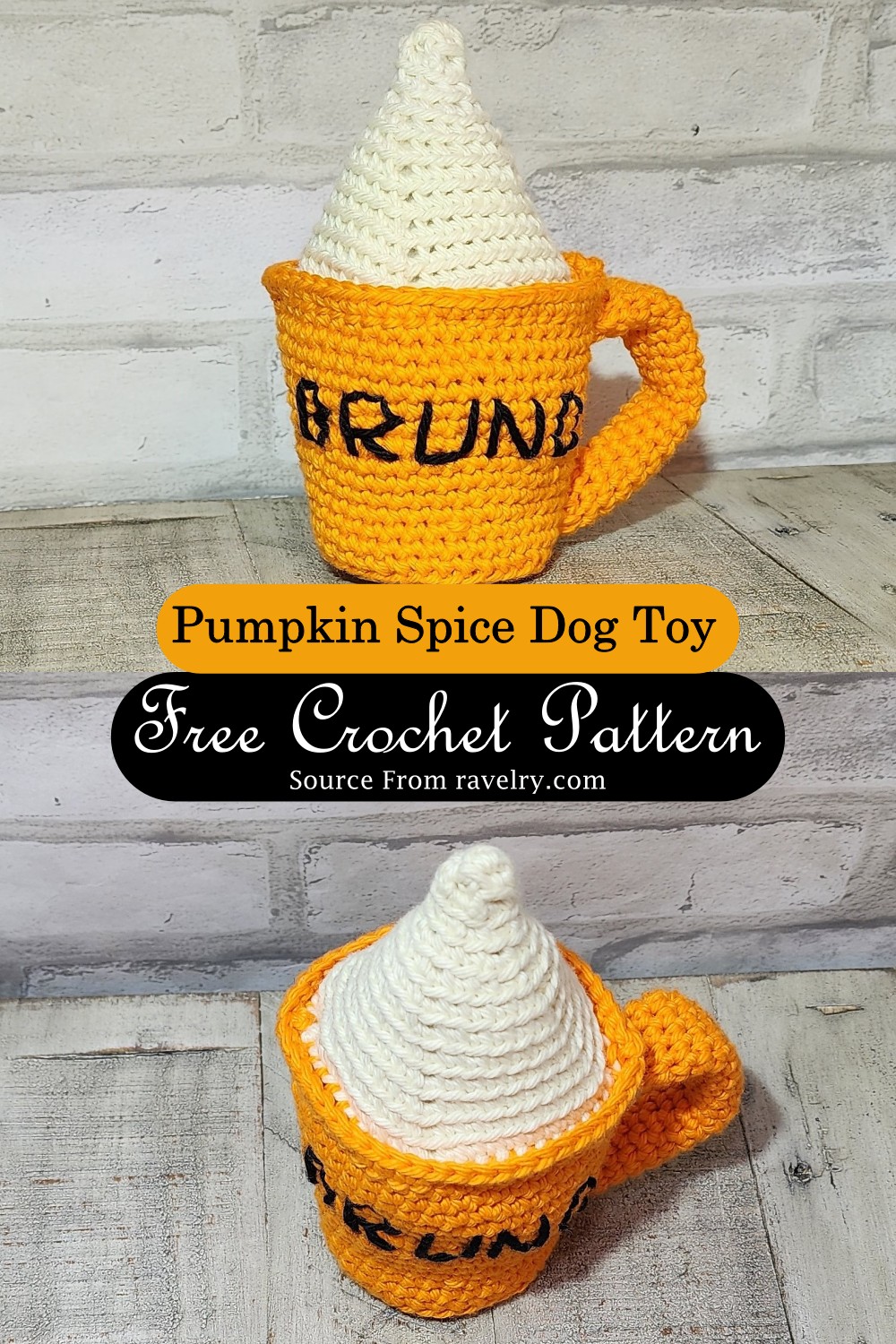Cute Pumpkin Spice Dog Toy Pattern