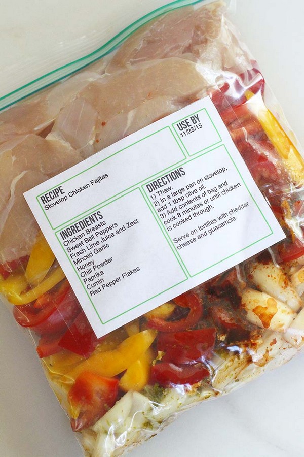 Editable Labels To Store Food Items In Your Refrigerator 