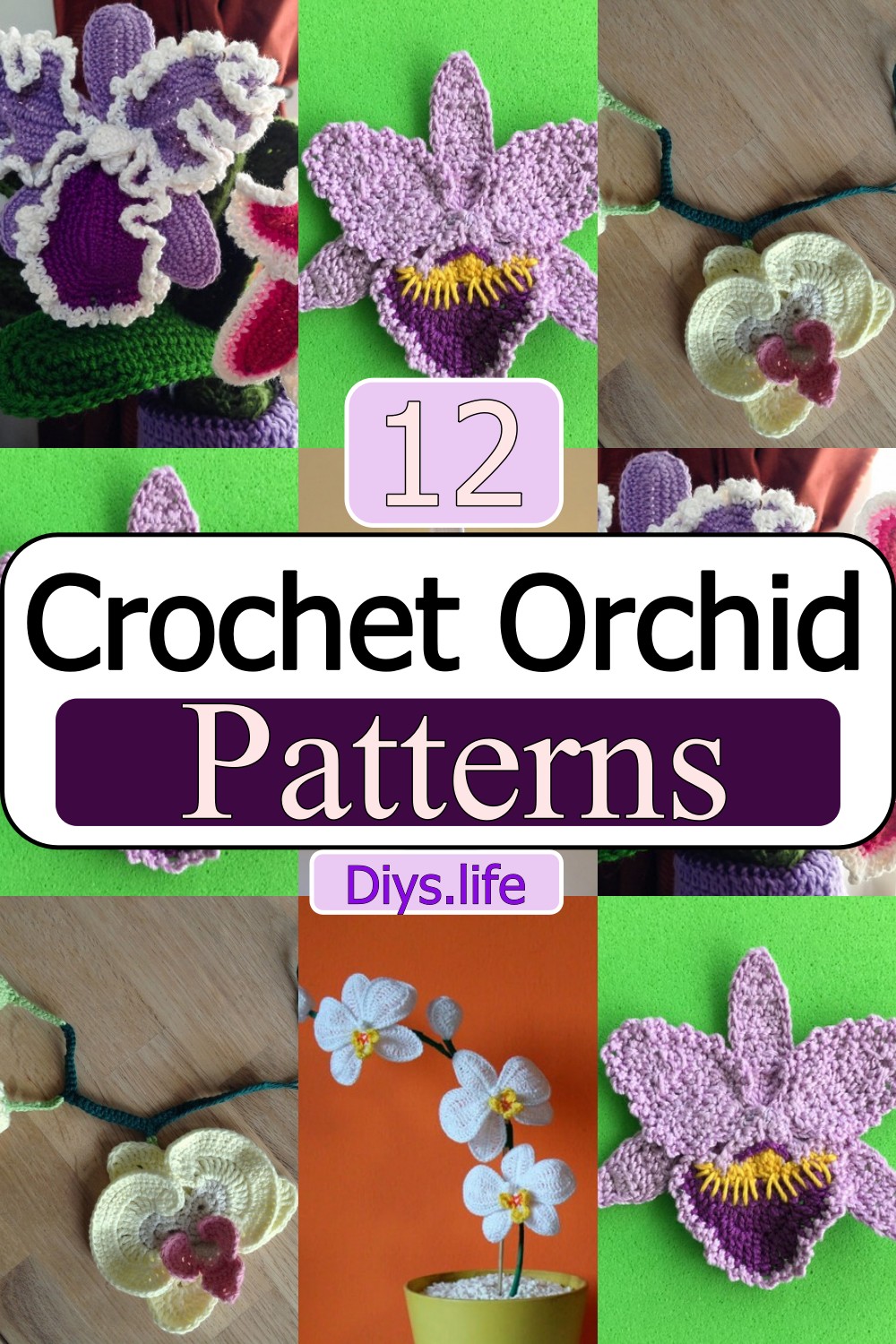 crochet orchid patterns