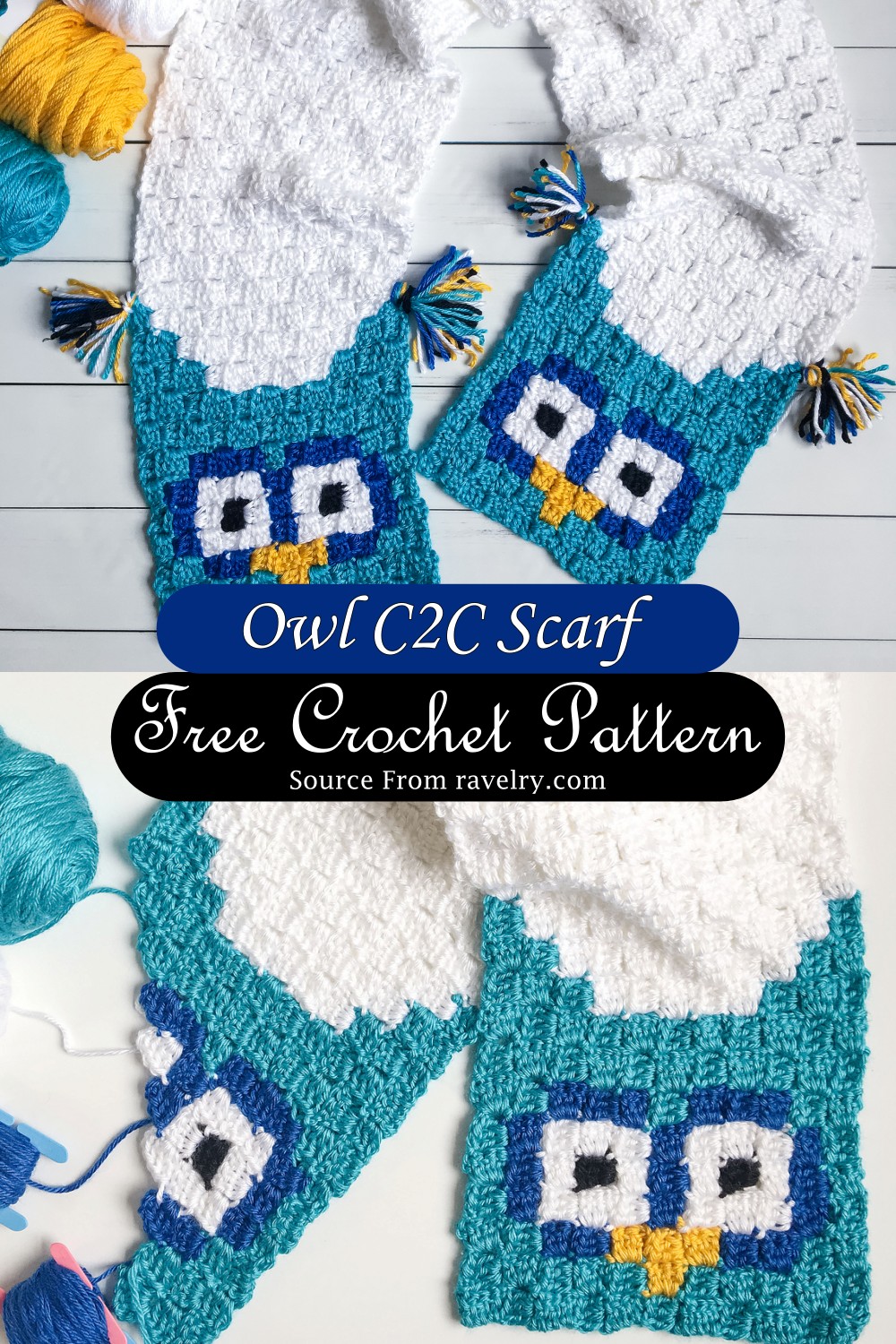 Owl C2C Scarf