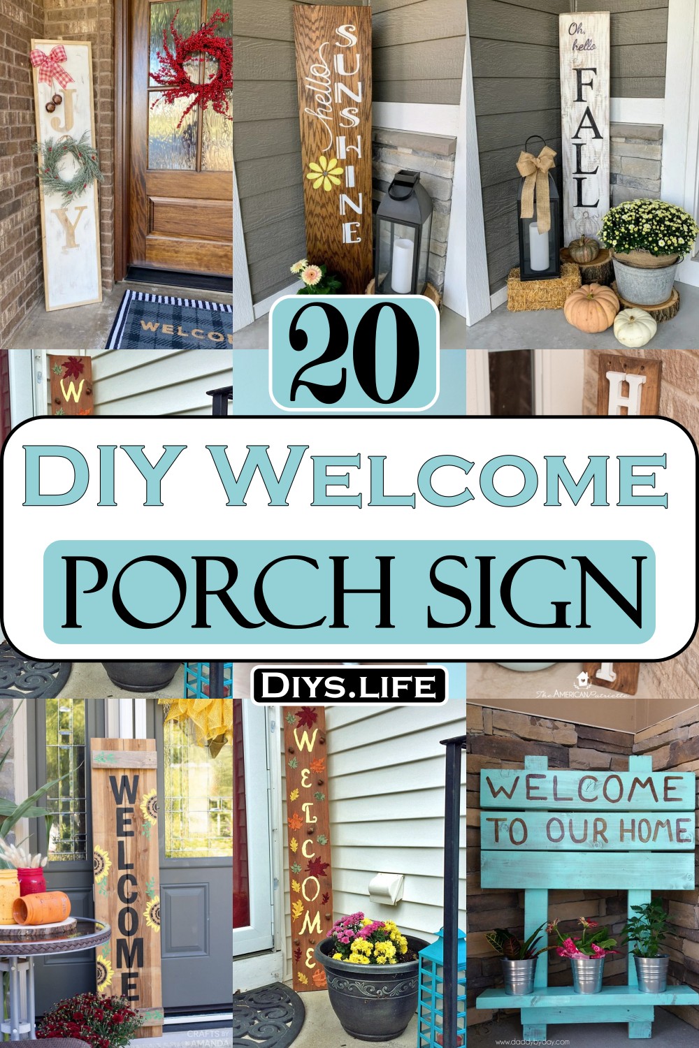 Welcome Porch Sign Ideas