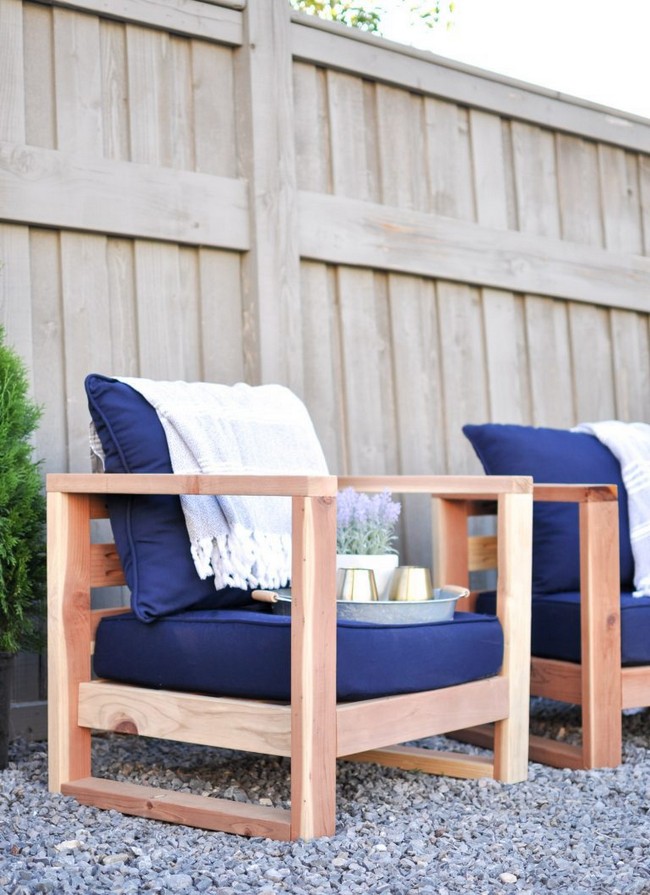 DIY Modern Outdoor Chair Free Plan
