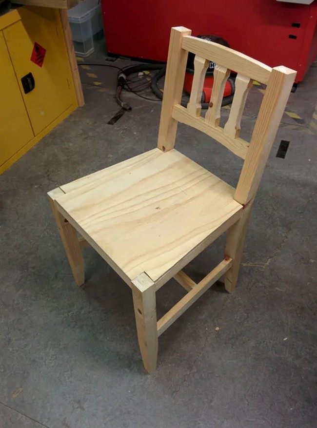 Dining Chair From A 2x4