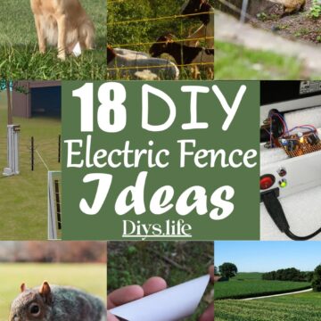 DIY Electric Fence ideas to draw a boundary