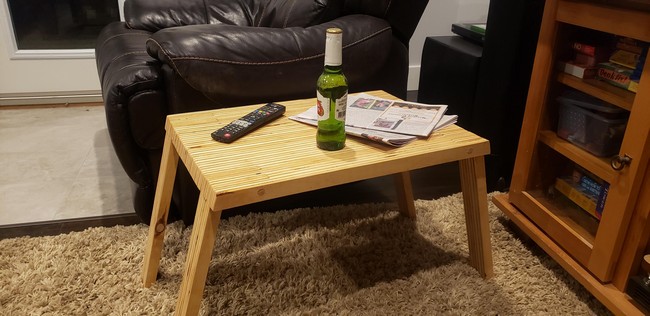 DIY Folding Side Table