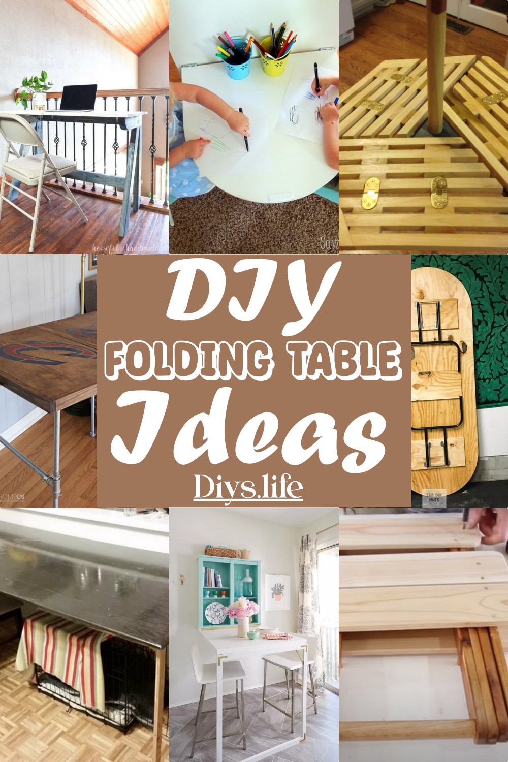 DIY Folding Table Ideas 1