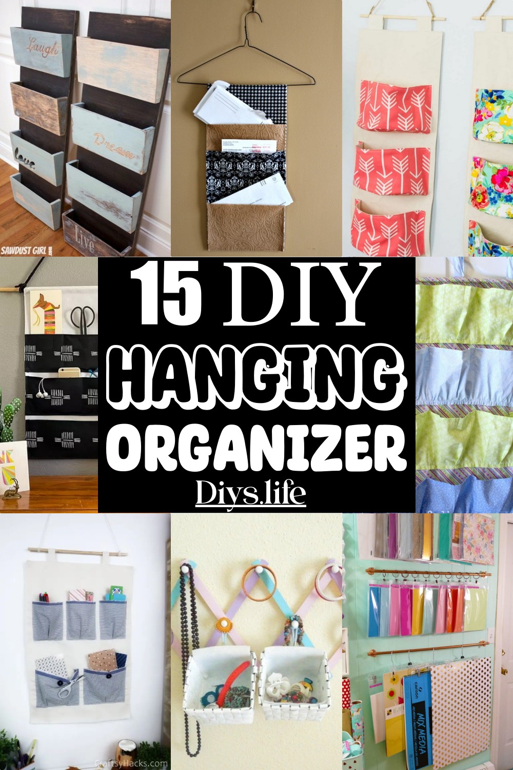 DIY Hanging Organizer Ideas 1