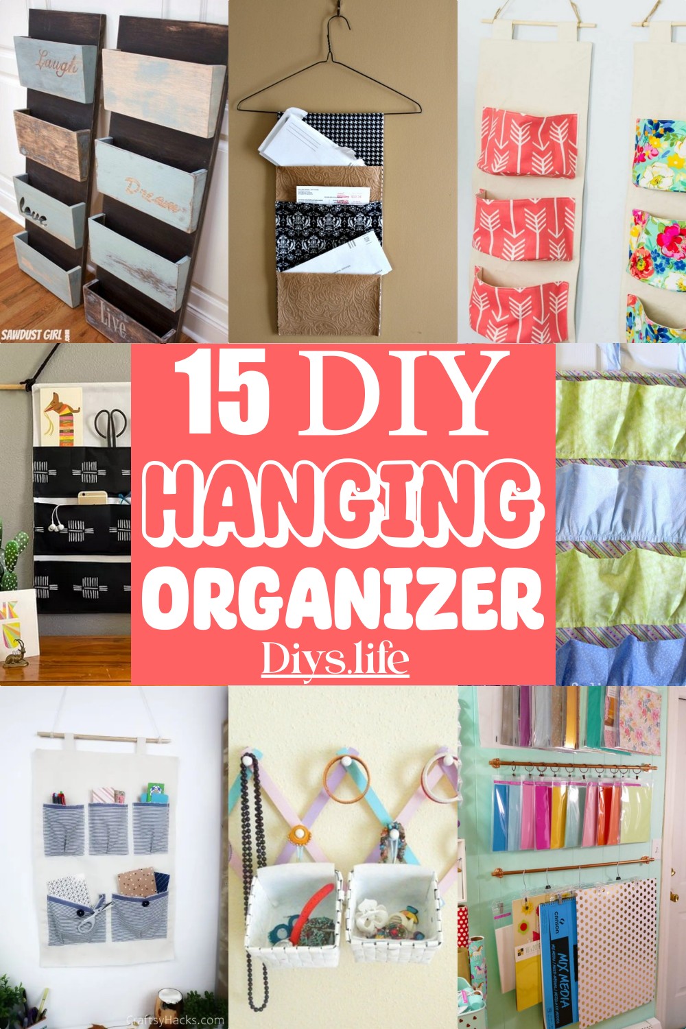 DIY Hanging Organizer Ideas