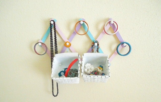 DIY Hanging Organizer To Hold Your Small Supplies