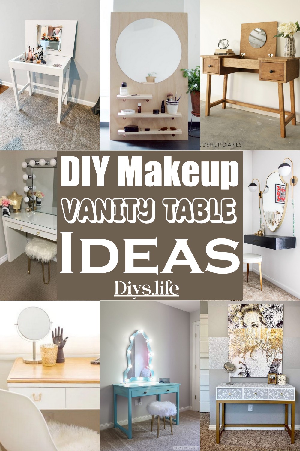 DIY Makeup Vanity Table Ideas 1