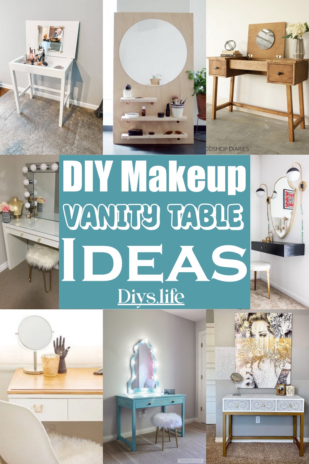 DIY Makeup Vanity Table Ideas
