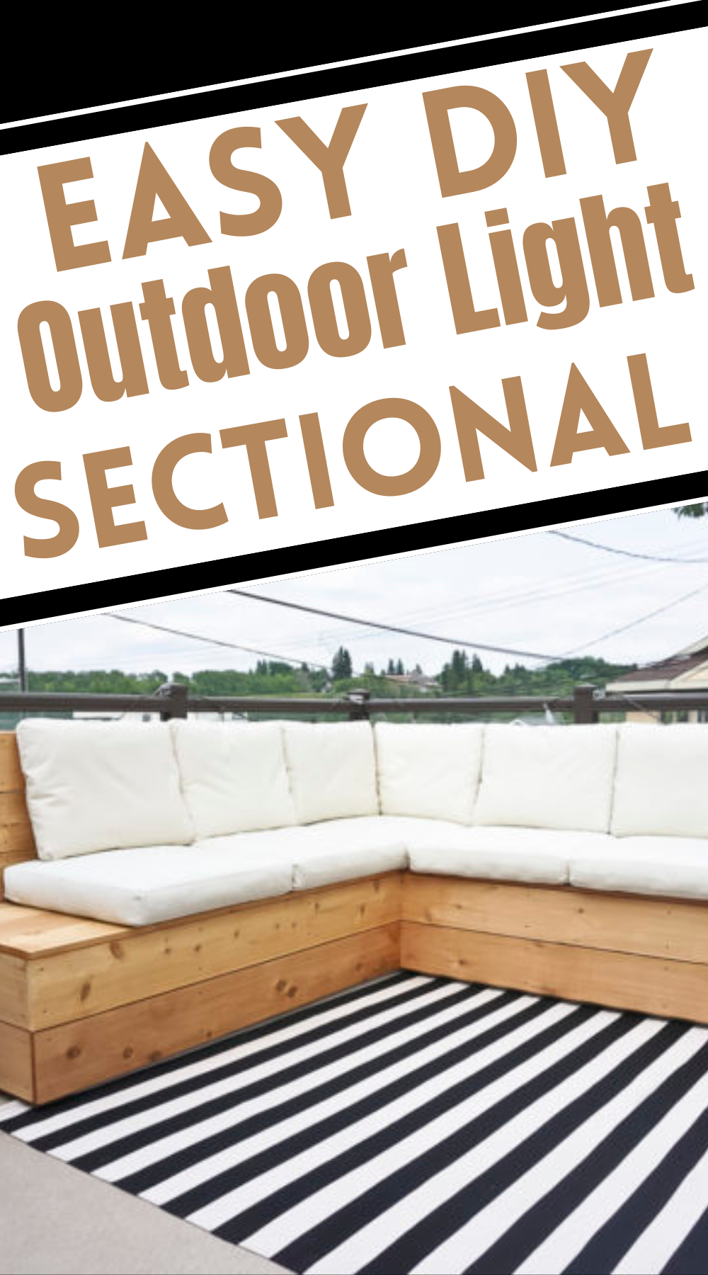 Easy DIY Outdoor Sectional