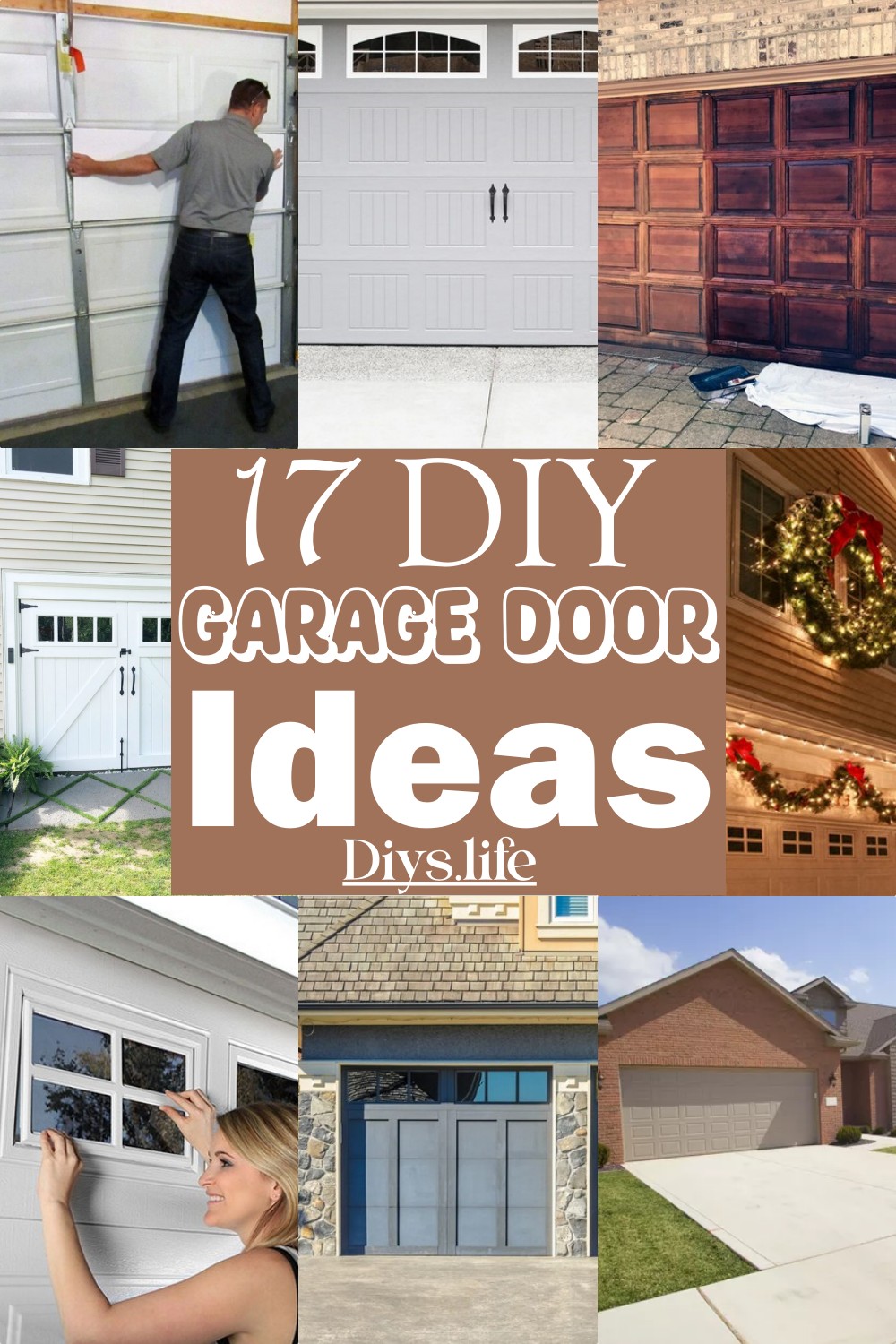 DIY Garage Door Ideas