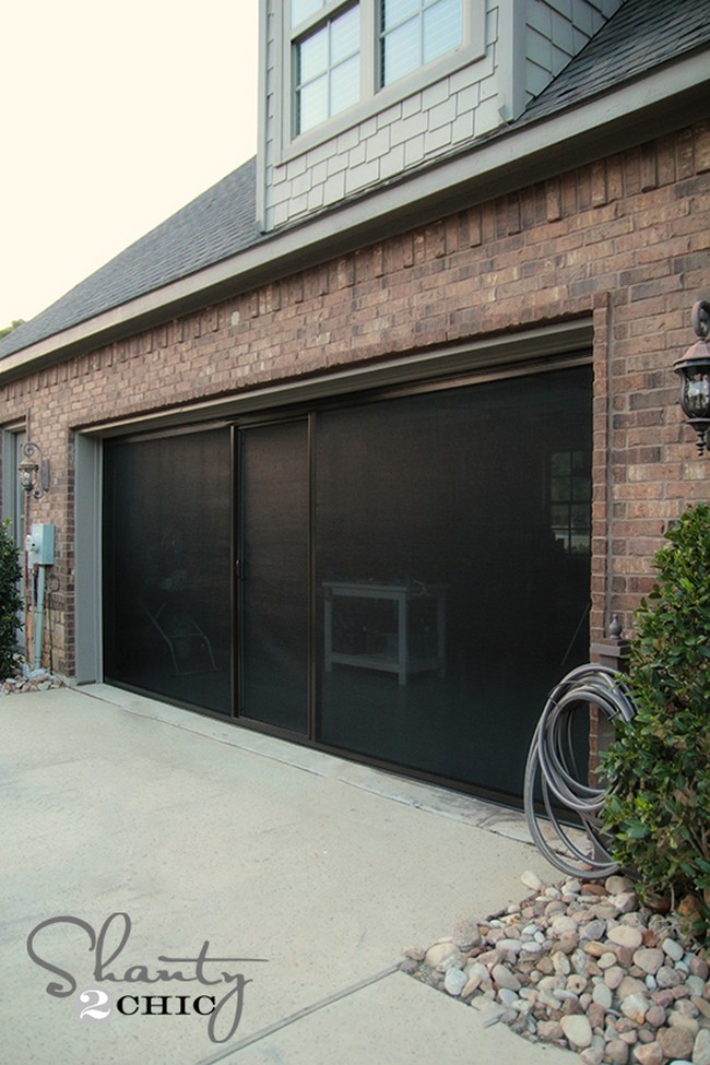 DIY Garage Door Screen