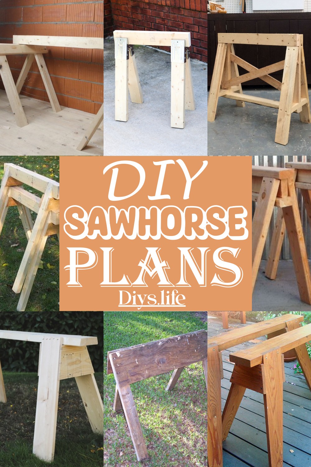 DIY Sawhorse Plans