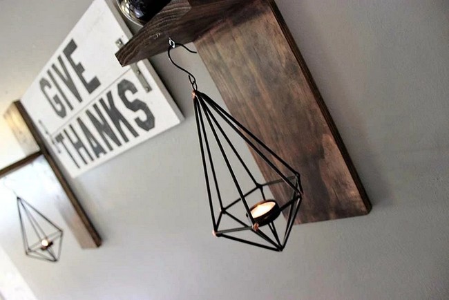 DIY Wall Sconce Candle
