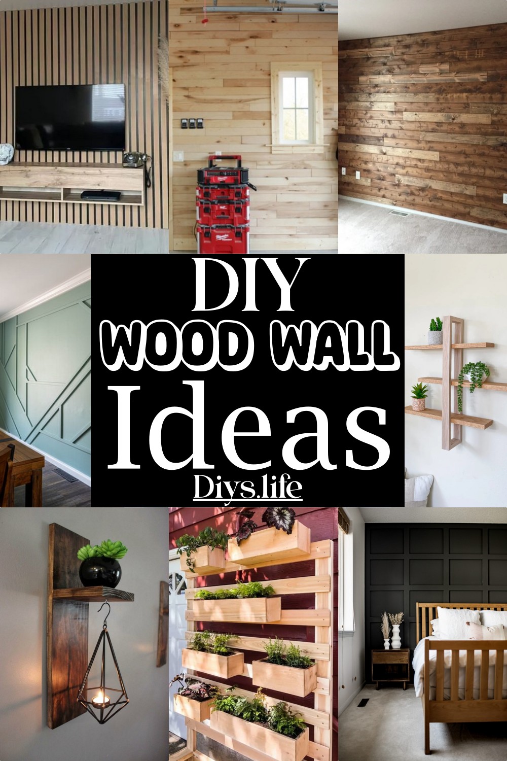 DIY Wood wall Ideas 1