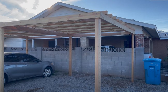 Building A 2 Car Carport For $600