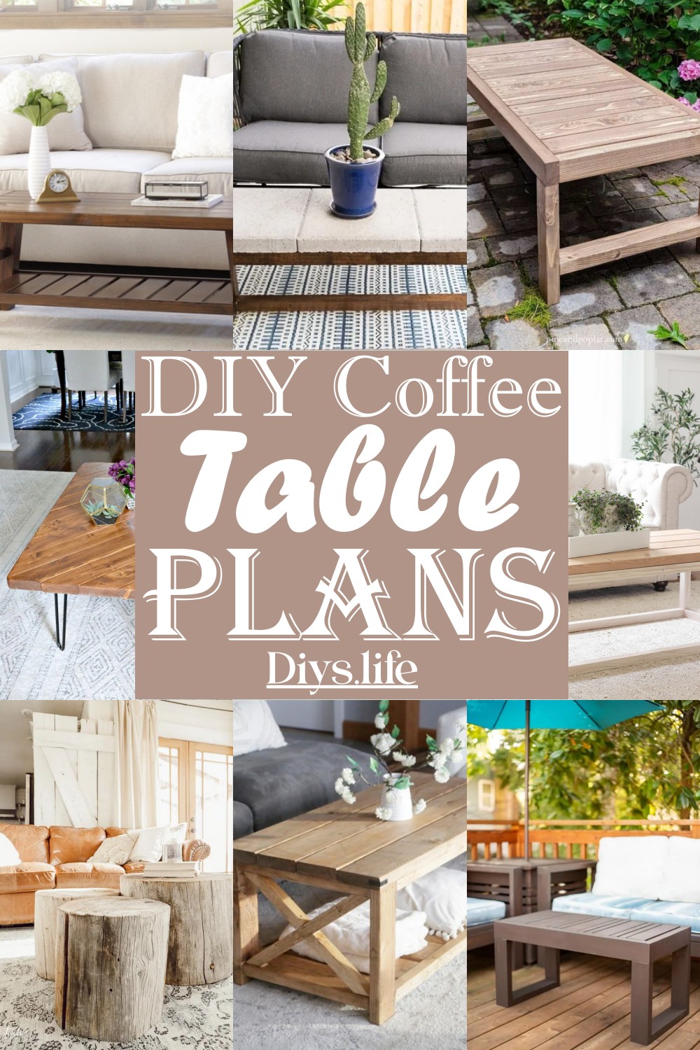 DIY Coffee Table Plans For Home Decor