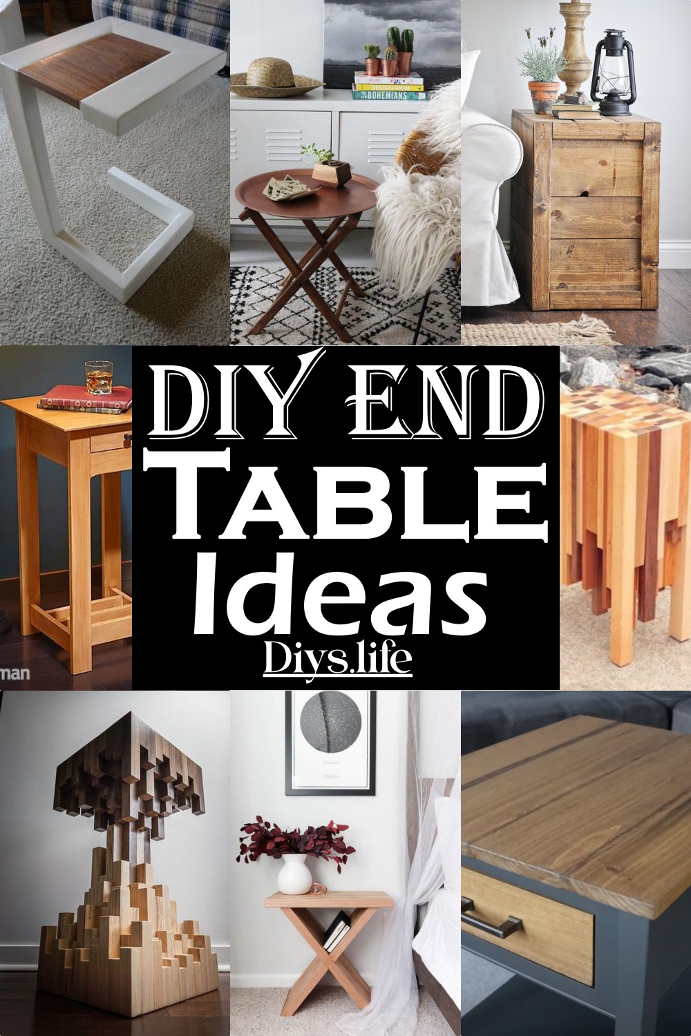DIY End Table Ideas 