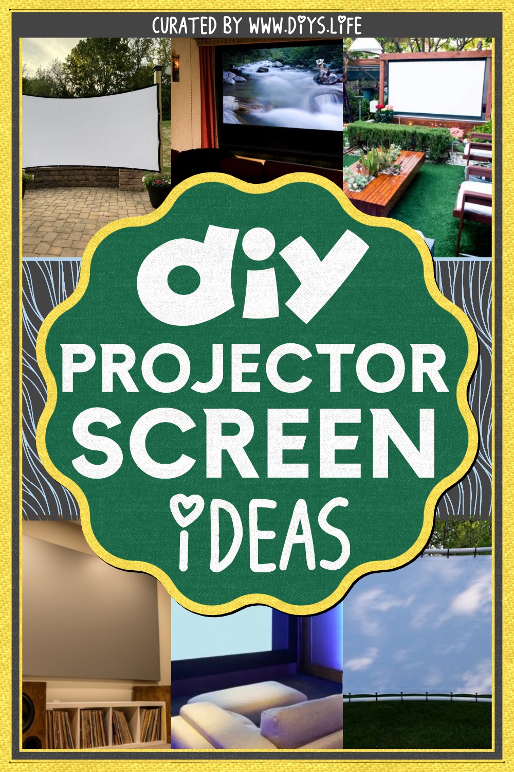 DIY Projector Screen Ideas 1