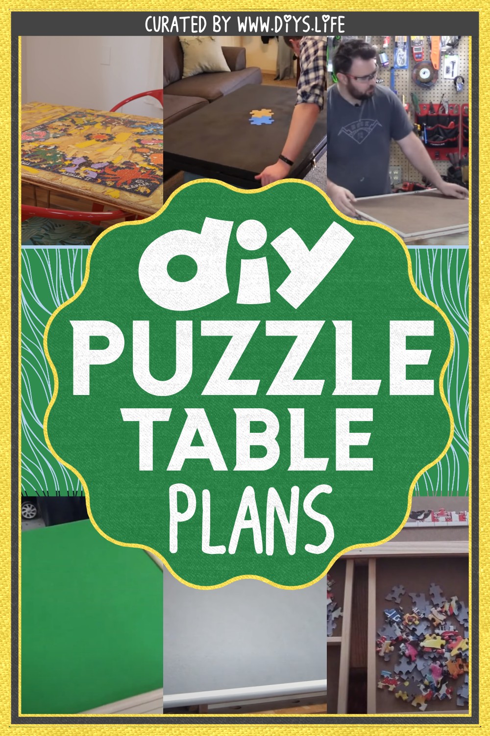 DIY Puzzle Table Plans For Playing Games