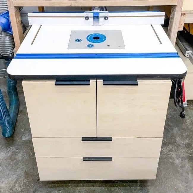 DIY Router Table Cabinet with Plan
