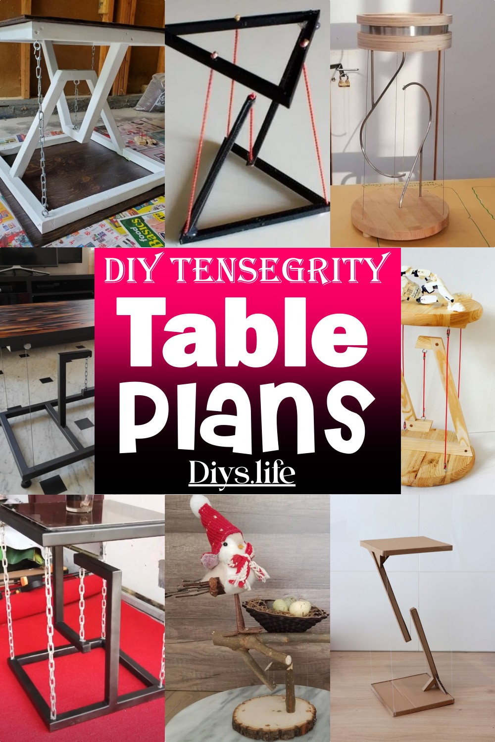 DIY Tensegrity Table Plans for everyone