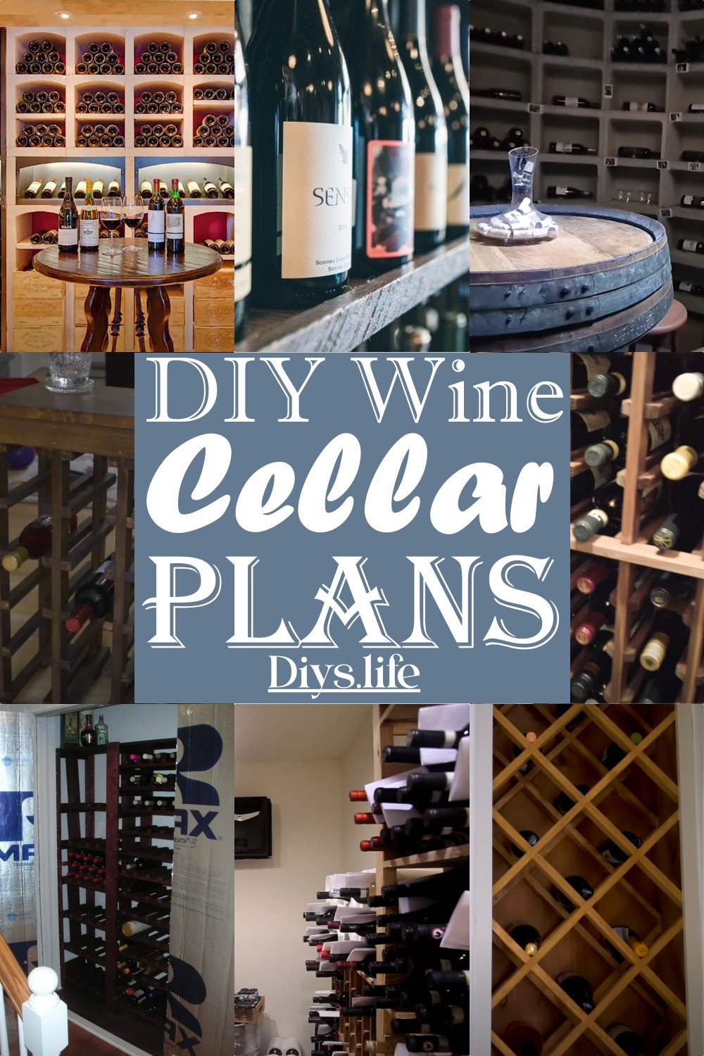DIY Wine Cellar Plans for storage