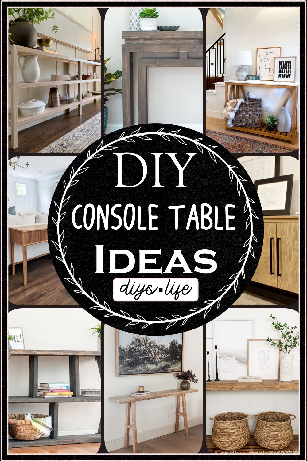 DIY Console Table Ideas 1