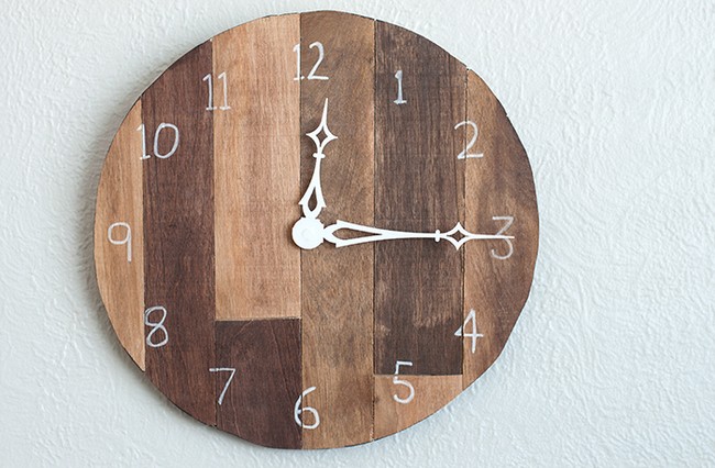 DIY Scrap Plywood Wall Clock