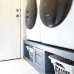 DIY Washer And Dryer Platform With Drawer