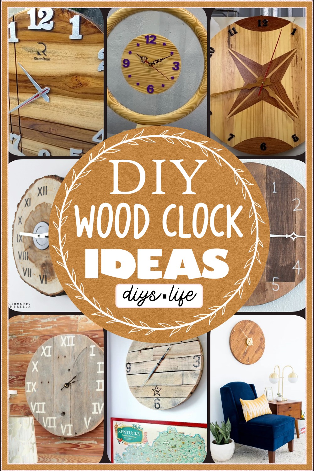 DIY Wood Clock Ideas For Everyone