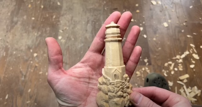 Easy Lighthouse Whittle Simple Wood Carving