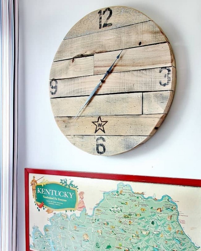 How To Make A Pallet Wood Clock