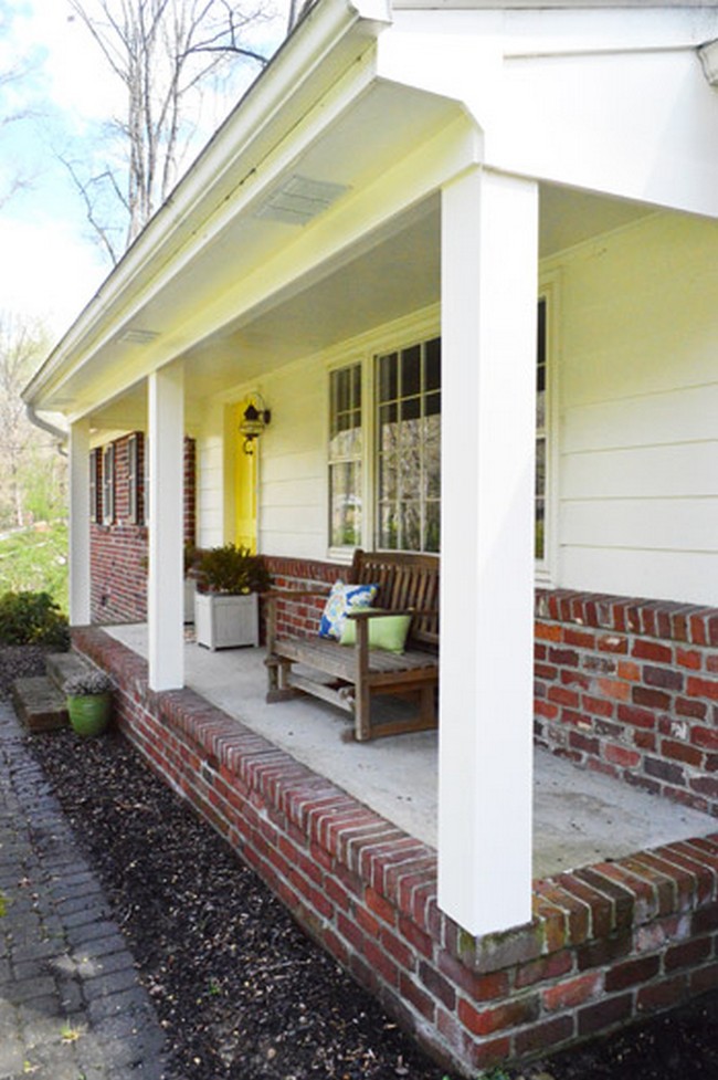 How We Boxed Out Our Old Curvy Porch Columns