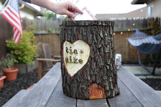 Log Box for collecting wishes and greetings